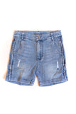 Zip Up Jean Shorts
